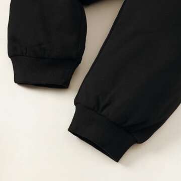 DEFAHN Toddler Baby Boy Girl Clothes Solid Tshirt Short/Long Sleeve Top Pants 2PCS Summer Baby Outfit Set Sweatsuit