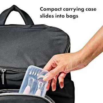 OXO Tot On-The-Go Fork and Spoon Set - Blossom