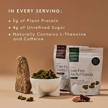 Matchaful Cacao Mint Granola - Vegan, Grain Free Snack