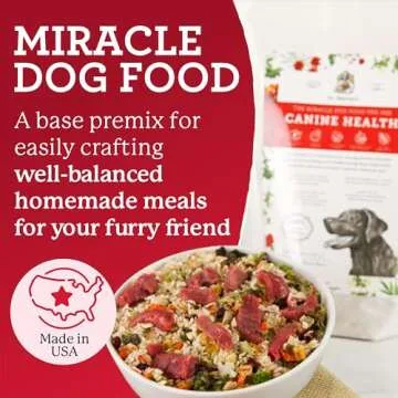 Dr. Harvey's Canine Health Miracle Dog Food, Human Grade Dehydrated Base Mix for Dogs with Organic W...