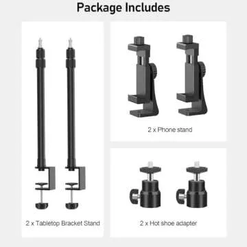 ALTSON Adjustable Desk Mount for Cameras and Lights 17-41"