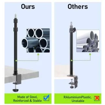 ALTSON Adjustable Desk Mount for Cameras and Lights 17-41"