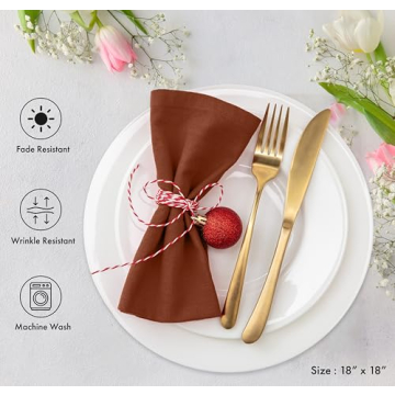 Ruvanti Soft Absorbent Cloth Napkins Set of 12