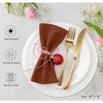 Ruvanti Soft Absorbent Cloth Napkins Set of 12