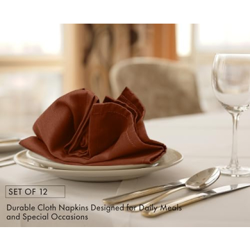 Ruvanti Soft Absorbent Cloth Napkins Set of 12