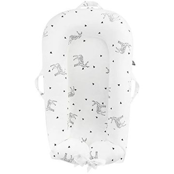 Newborn Baby Nest Sleep Pod Covers - Dock a Tot Deluxe Plus Replacement Covers - 100% Cotton (Triang...