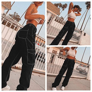 High Waisted Baggy Jeans for Women - Stylish Comfort