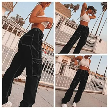 High Waisted Baggy Jeans for Women - Stylish Comfort