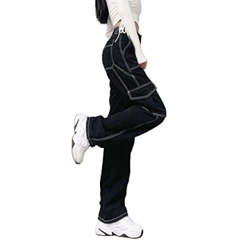 High Waisted Baggy Jeans for Women - Stylish Comfort