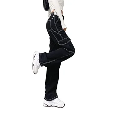 High Waisted Baggy Jeans for Women - Stylish Comfort