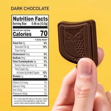 AWAKE - Caffeinated Chocolate Bites - Dark Chocolate, 50 Bites - 50mg Caffeine - Individually Wrapped Energy Bites - Coffee Alternative - Fairtrade, Gluten Free, Non GMO - 0.48oz