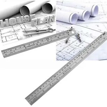 YouOKLight Precision Metal Ruler Set - 6 & 12 Inch