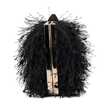 Olivia Miller Bea Evening Handbag with Feather Design