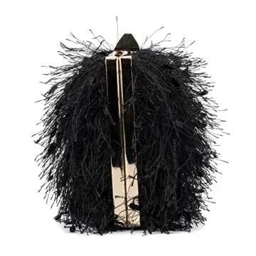 Olivia Miller Bea Evening Handbag with Feather Design