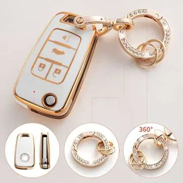 Stylish RUABIBAN Key Fob Cover for Chevy Models