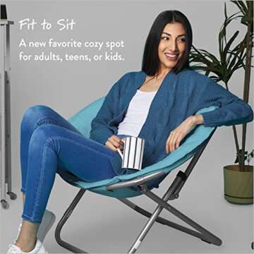 Urban Lifestyle Faux Fur Saucer Chair for Cozy Comfort