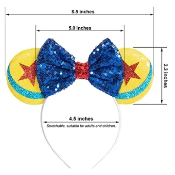 CHuangQi Cute Mouse Ears Headbands for All Ages