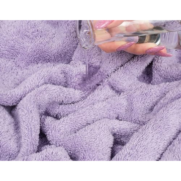 Luxurious 6 Piece Turkish Cotton Towel Set in Lilac