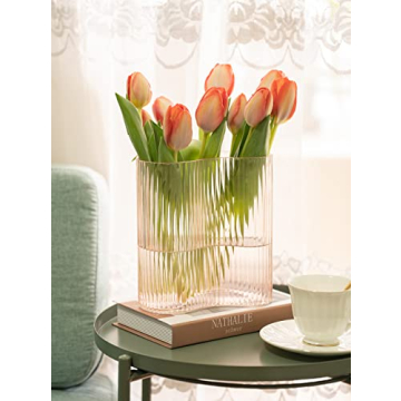 MOLIMAO Glass Vase for Unique Flower Displays