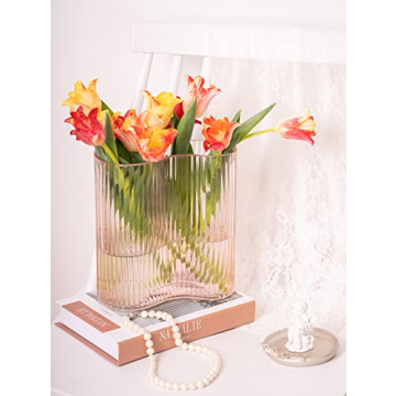 MOLIMAO Glass Vase for Unique Flower Displays