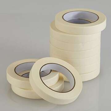 Lichamp Masking Tape 10 Pack for All Crafting Needs