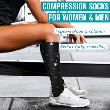 BLUEENJOY Compression Socks for Comfort & Support