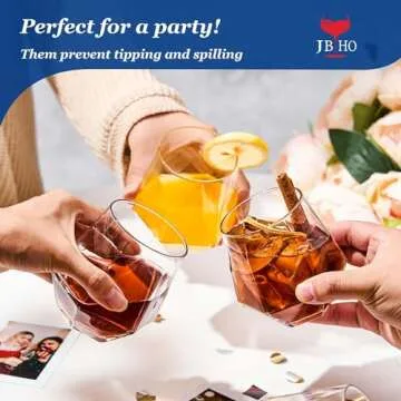Stylish JBHO Stemless Wine Glasses Set for All Occasions