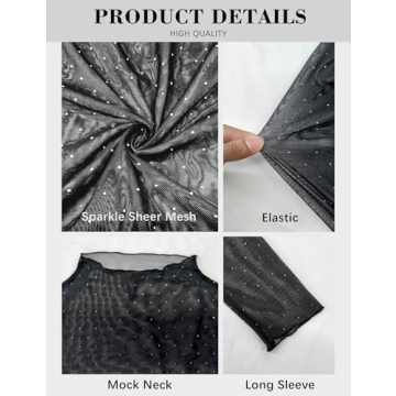 BBX Lephsnt Women Sheer Lace Top for Elegance