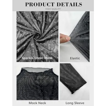 BBX Lephsnt Women Sheer Lace Top for Elegance