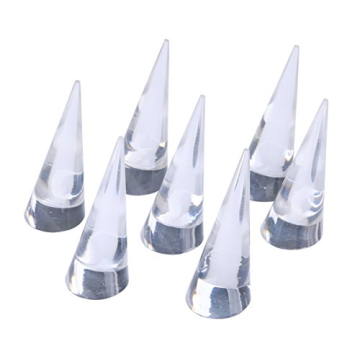 Clear Acrylic Jewelry Ring Display Holders - Pack of 10