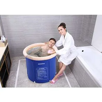 Inflatable Portable Bathtub for Small Spaces - Spa Relaxation