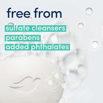 Dove Beauty Bar Soap Sensitive, 4 Bars for Sensitive Skin, Fragrance Free and Hypoallergenic 3.75 oz