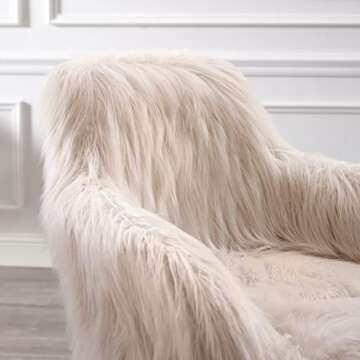 Stylish Linon Fiona Chrome Base Office Chair in Pink