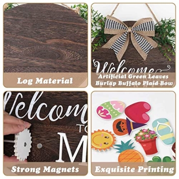 OurWarm Interchangeable Welcome Sign for Every Season