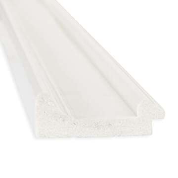 Amanti Art White Bathroom Mirror for Over Sink, 30x24 Ridge White Rectangle Vanity Mirror, Medium Tr...