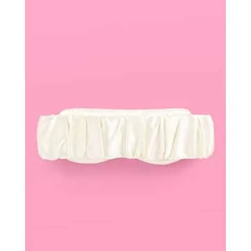 xo, Fetti Bride Sleep Mask Ivory Satin Rhinestone Embroidered | Bridal Shower Gift, Engagement Gift, Bachelorette Party Decorations, Bride Accessory, Wedding Day