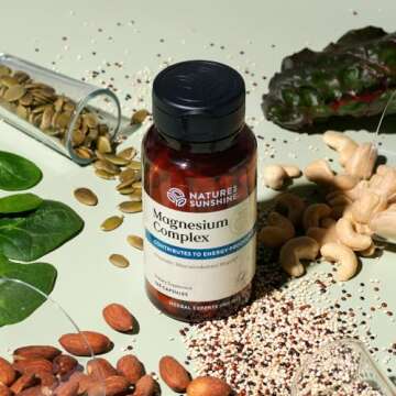Nature’s Sunshine Magnesium Complex - High Potency Magnesium Supplement for Muscle Function, Energ...