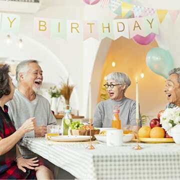 Arosky 20 Pack Ivory Taper Candles, 7-8 Hours Burn Time, Unscented and Smokeless, 4/5 x 10 Inch Dinner Candle Set for Household, Wedding, Party and Home Décor Candlesticks