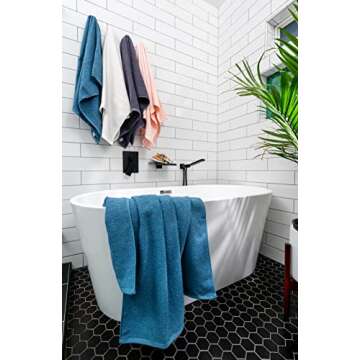 Popcorn Textured Bath Towels - Luxury at Home