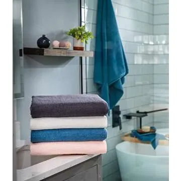 Popcorn Textured Bath Towels - Luxury at Home