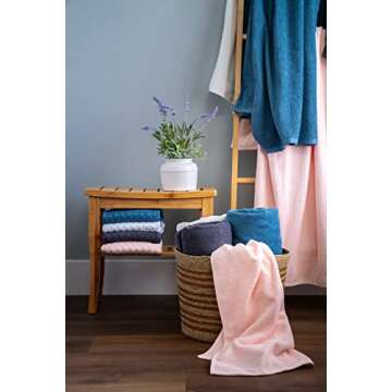 Popcorn Textured Bath Towels - Luxury at Home