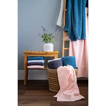 Popcorn Textured Bath Towels - Luxury at Home