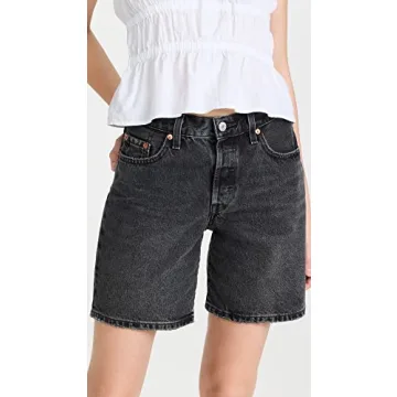 Levi's Women's 501 90s Shorts in Yesterday Black