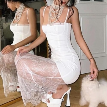 Hesaco Lace Dress - Elegant Summer Maxi for Women