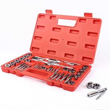 EFFICERE 40-Piece Premium Tap and Die Set for All Metals