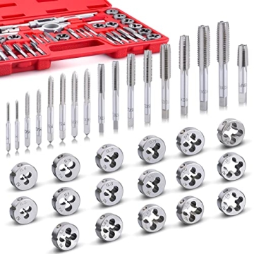 EFFICERE 40-Piece Premium Tap and Die Set for All Metals