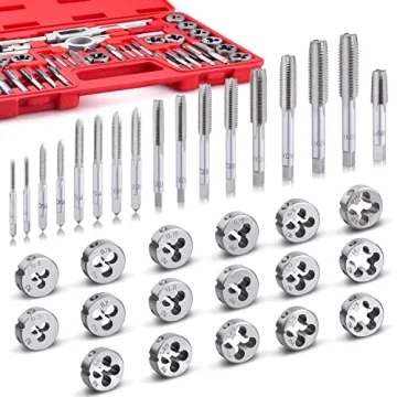 EFFICERE 40-Piece Premium Tap and Die Set for All Metals