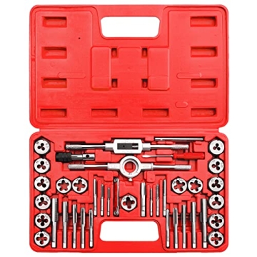 EFFICERE 40-Piece Premium Tap and Die Set for All Metals