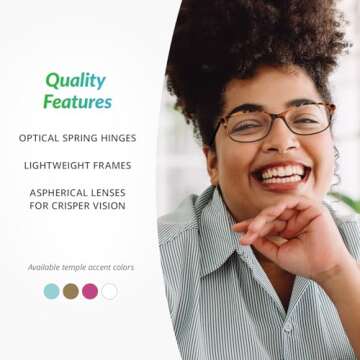 SAV VK Couture E9082 Reading Glasses For Women - Durable, Lightweight, Fashionable Readers