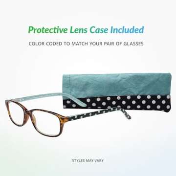 SAV VK Couture E9082 Reading Glasses For Women - Durable, Lightweight, Fashionable Readers